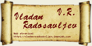 Vladan Radosavljev vizit kartica